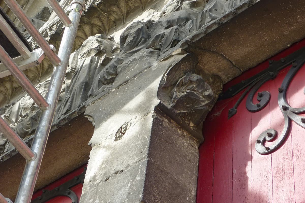 Schloss Eyrichshof, Mauerwerksdetail